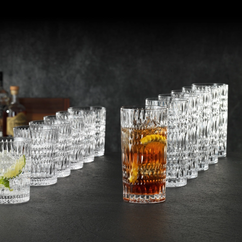 Ensemble de 12 Verres en Cristal Ethno