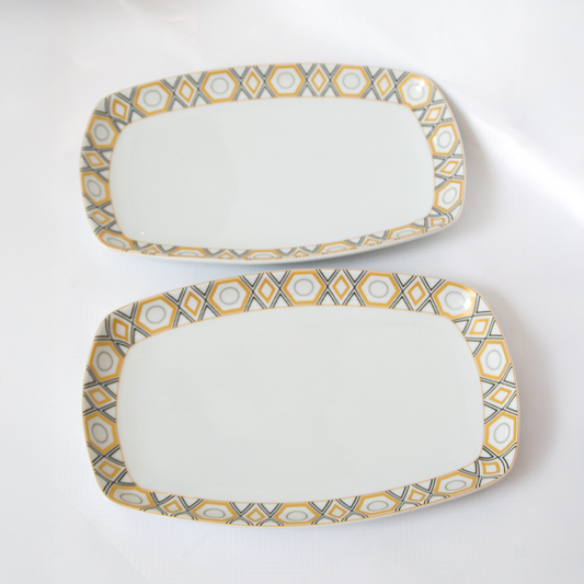 ENS 2 PLATS RECT ECLAT ORIENTAL