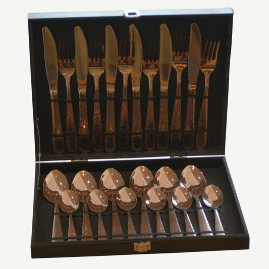 Ménagère 24 pièces DUNE ROSE GOLD pour 6 personnes