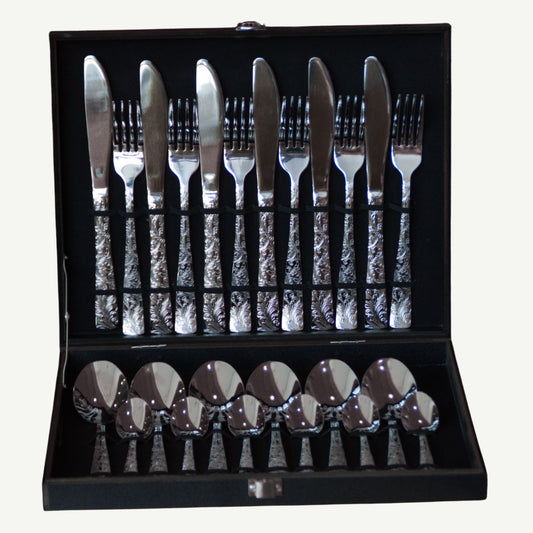 Ménagère 24 pièces SANTAMARTA SILVER pour 6 personnes