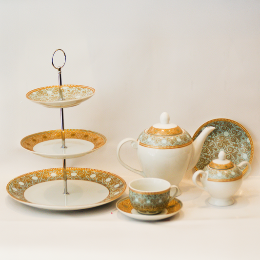 Ensemble complet 23 pièces BOHEME TURQUOISE