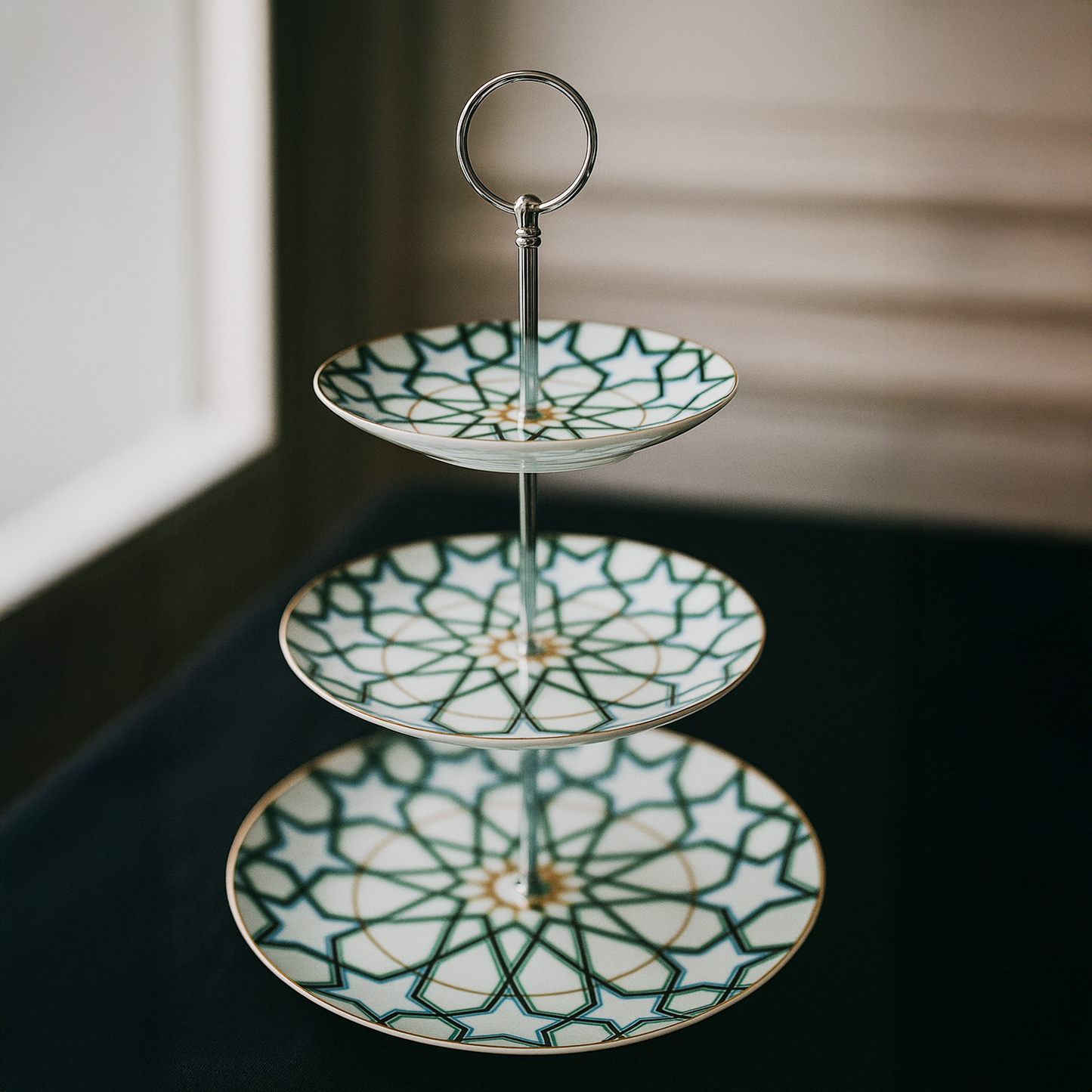 Présentoir 3 étages Moroccan style