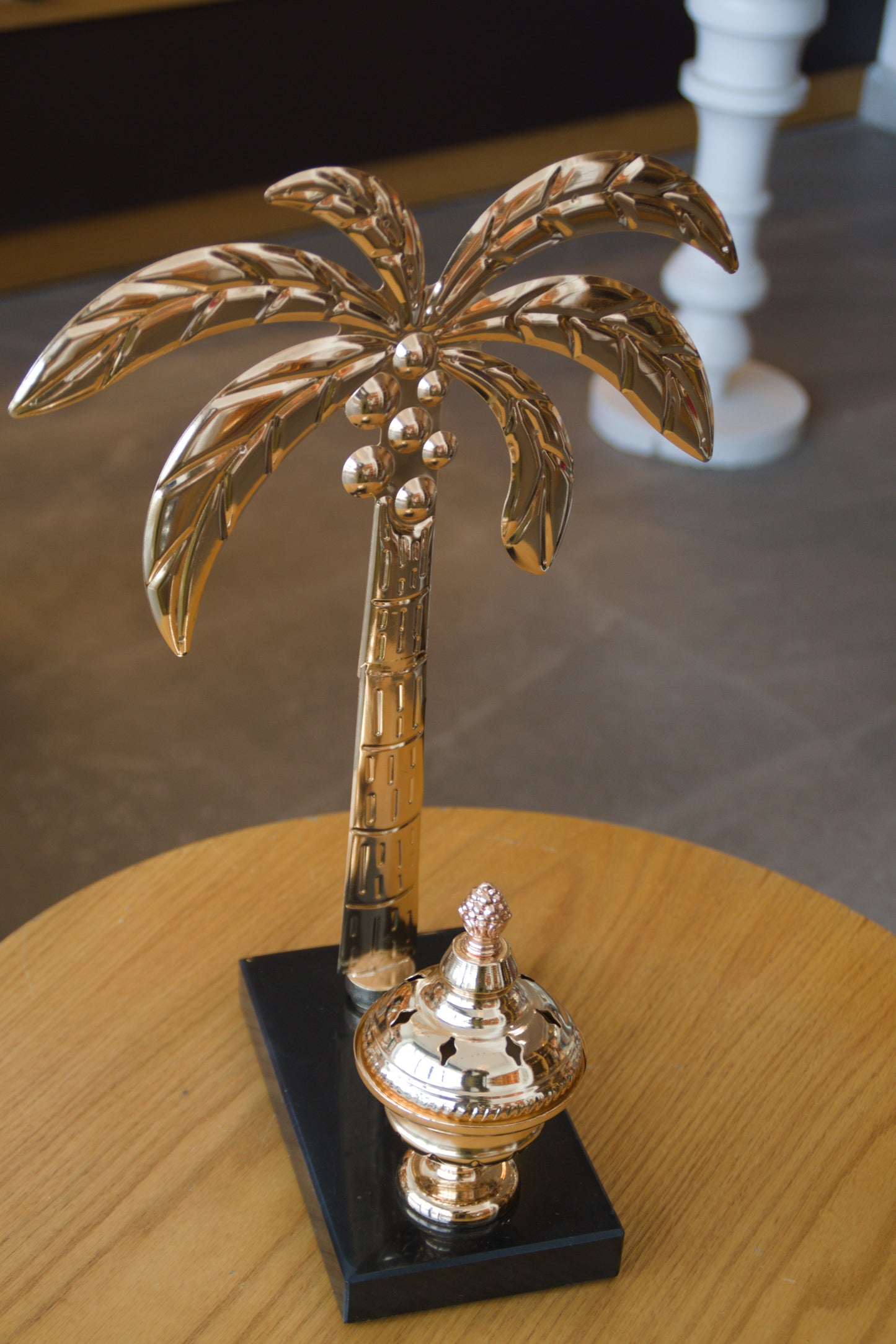 Encensoir palmier doré