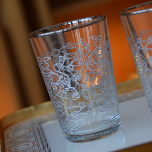 6 VERRES A THE NARE PATINE