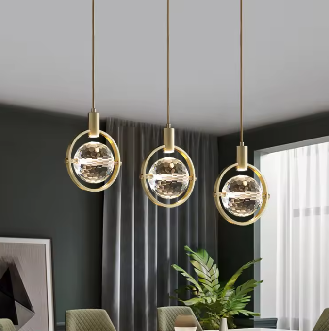 Lampe suspendue moderne de luxe nordique d'intérieur