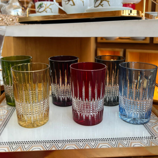 6 Verres à thé Bellar Julia en cristal St Louis