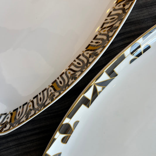 ENS 2 PLATS Ovale Arabesque