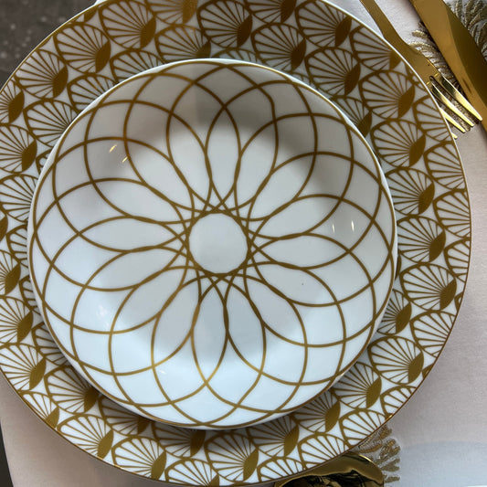 Service 18 pièces GOLDEN DECO