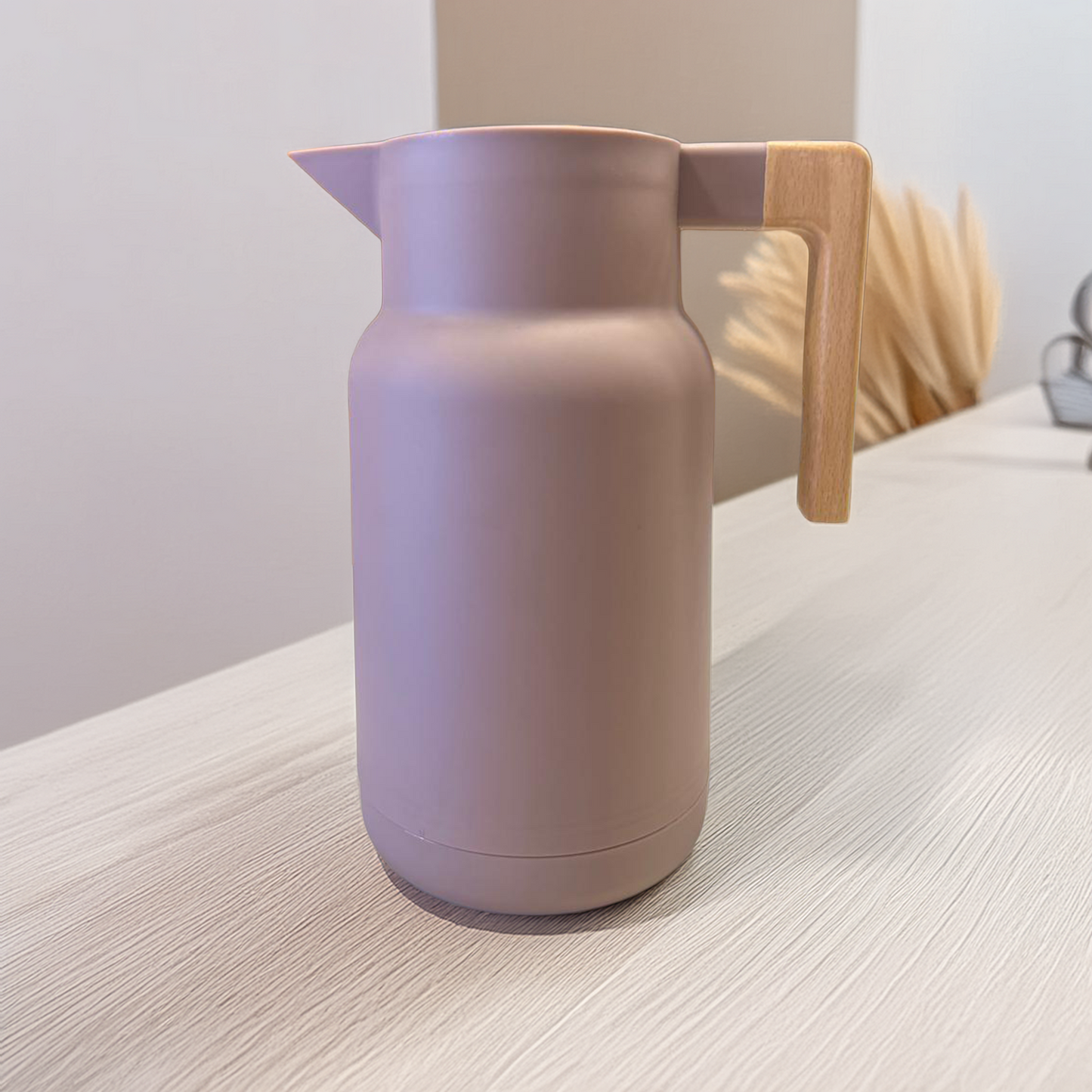 THERMOS EN BOIS ROSE PALE