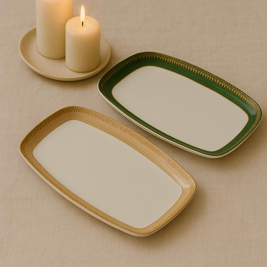 ENS 2 PLATS RECT CLASSIQUE ORIENTAL