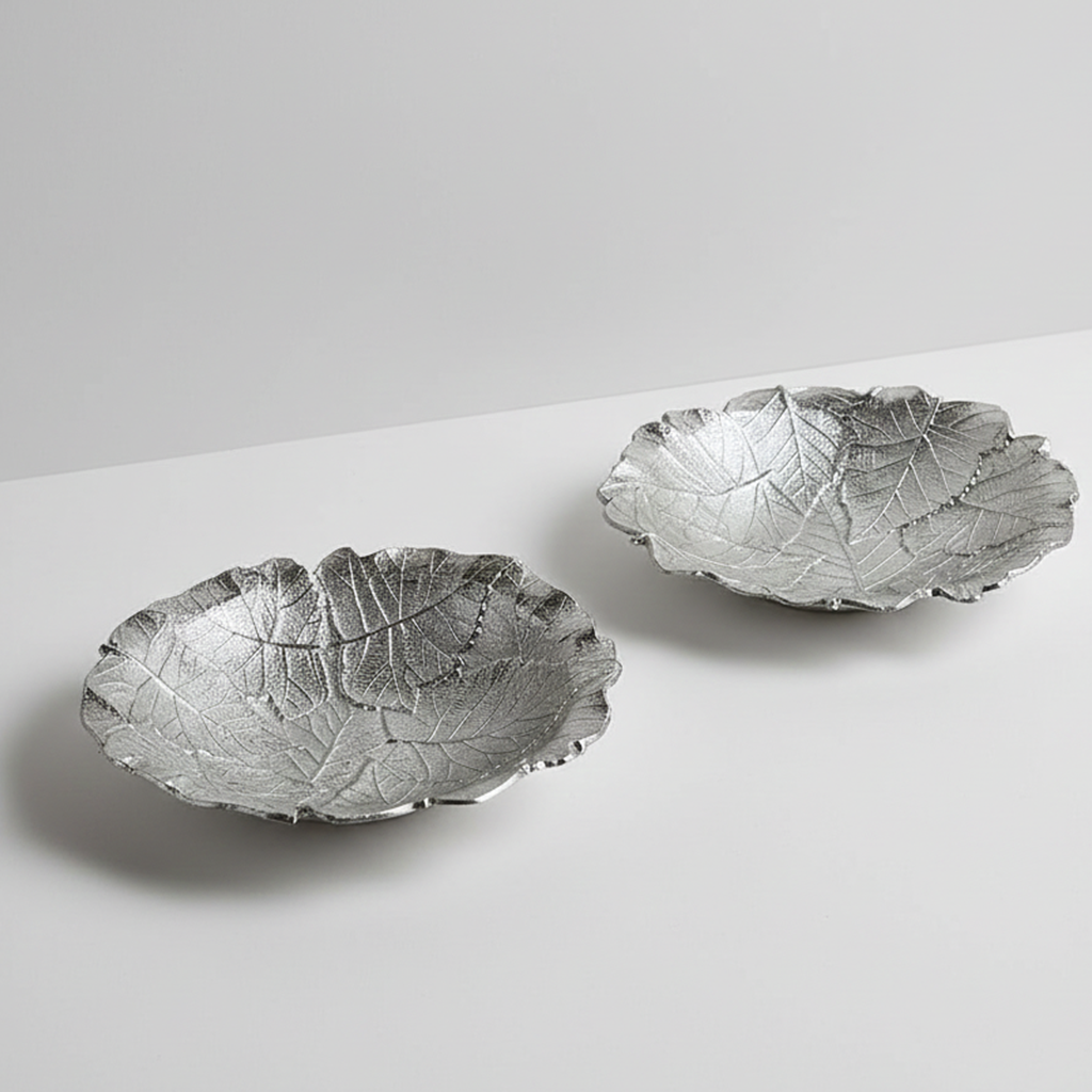 Coupe ronde décoratif feuille