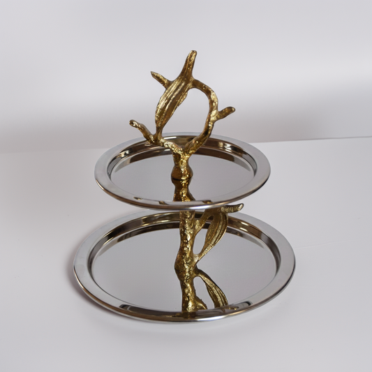 Présentoir à Deux Niveaux INOX