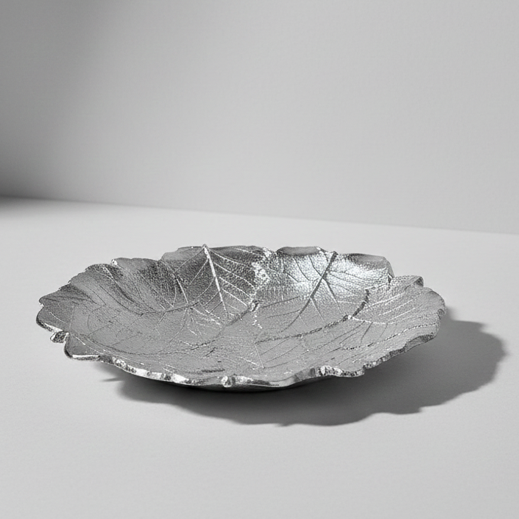 Coupe ronde décoratif feuille