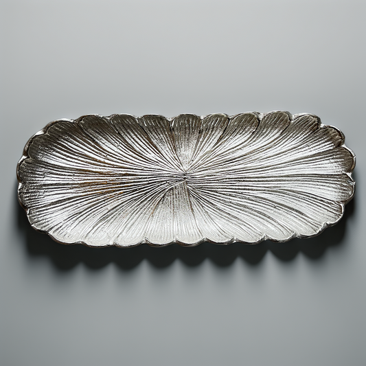 Plat Ovale décoratif feuille