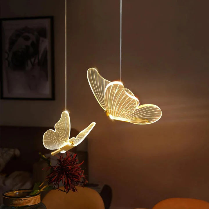 Lampe Suspendue Papillon Créative