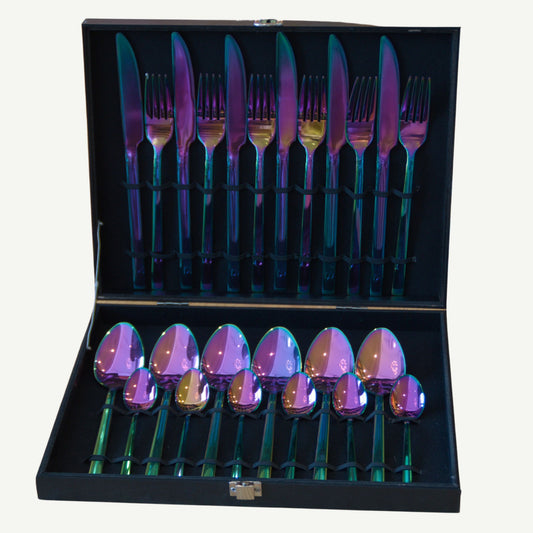 Ménagère 24 pièces TINTIN RAINBOW pour 6 personnes