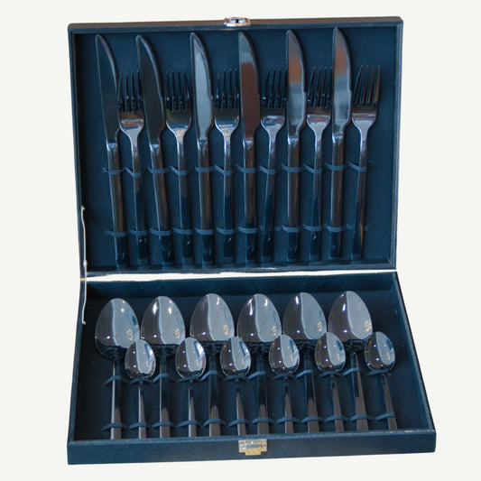 Ménagère 24 pièces TINTIN BLACK pour 6 personnes