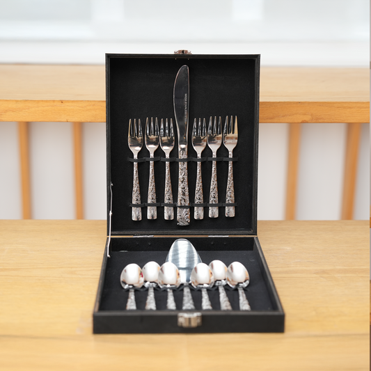 MENAGERE A GATEAU 14 PCS SANTAMARTA SILVER