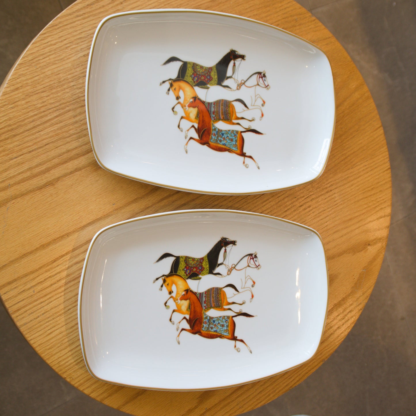 Ensemble 2 plats rectangulaires