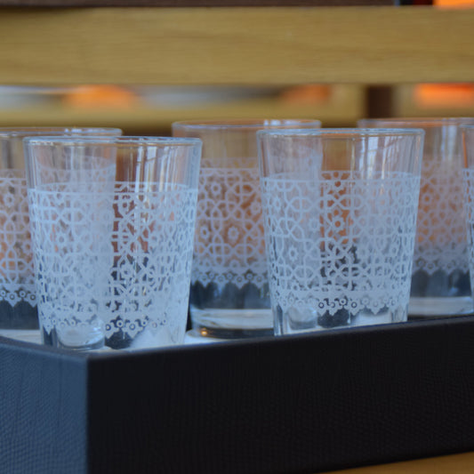 6 VERRES A THE Agra