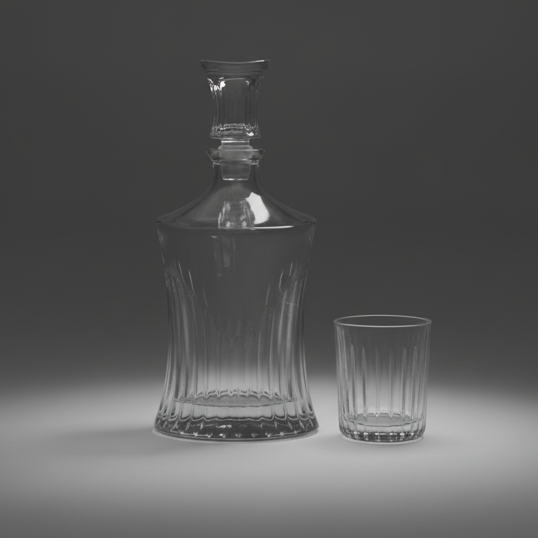 Ensemble 6 verres et Carafe
