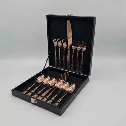 Ménagère à gâteau 14 pièces – Namish Bronze