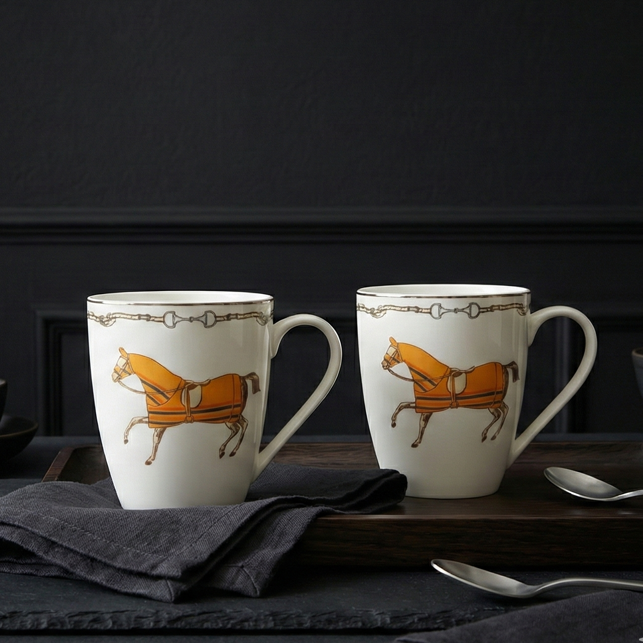 Ensemble 2 mugs – Le Cavalier