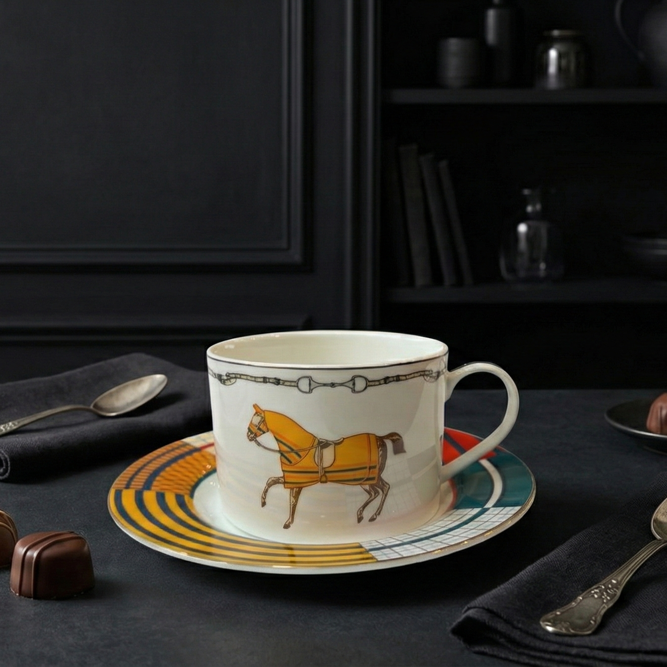 Ensemble de 6 tasses à café au lait – Le Cavalier