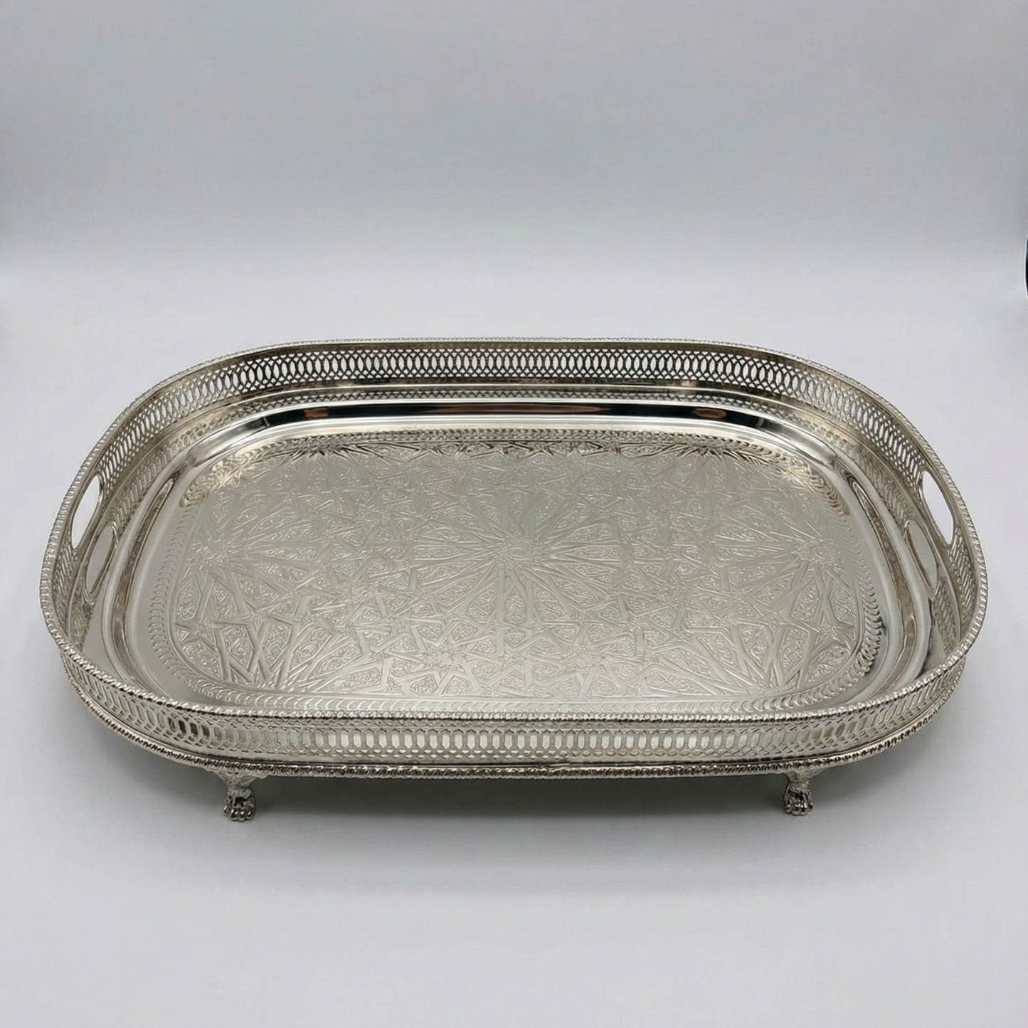 Plateau Reneka rectangulaire marocain