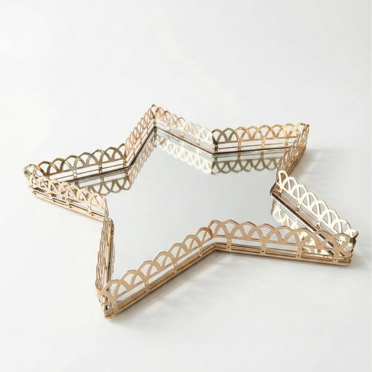 Plateau étoile dorée