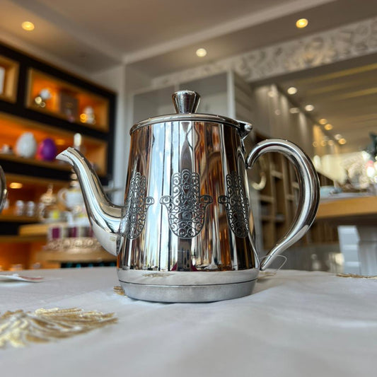 TEAPOT INOX TRIPLE KHMISSA SILVER