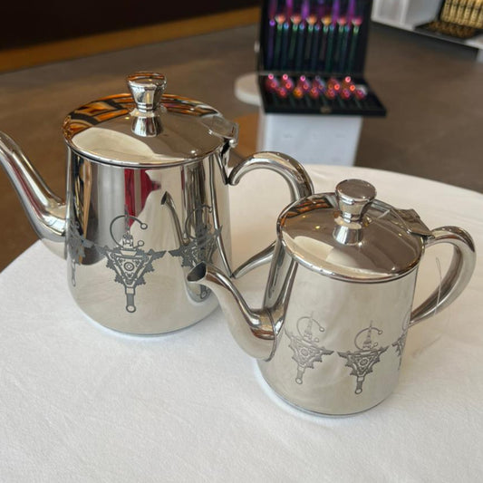 TEAPOT INOX TRIPLE FIBULE SILVER