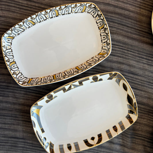 ENS 2 PLATS Ovale Arabesque
