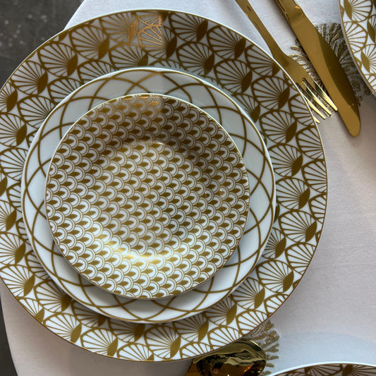 Service 18 pièces GOLDEN DECO