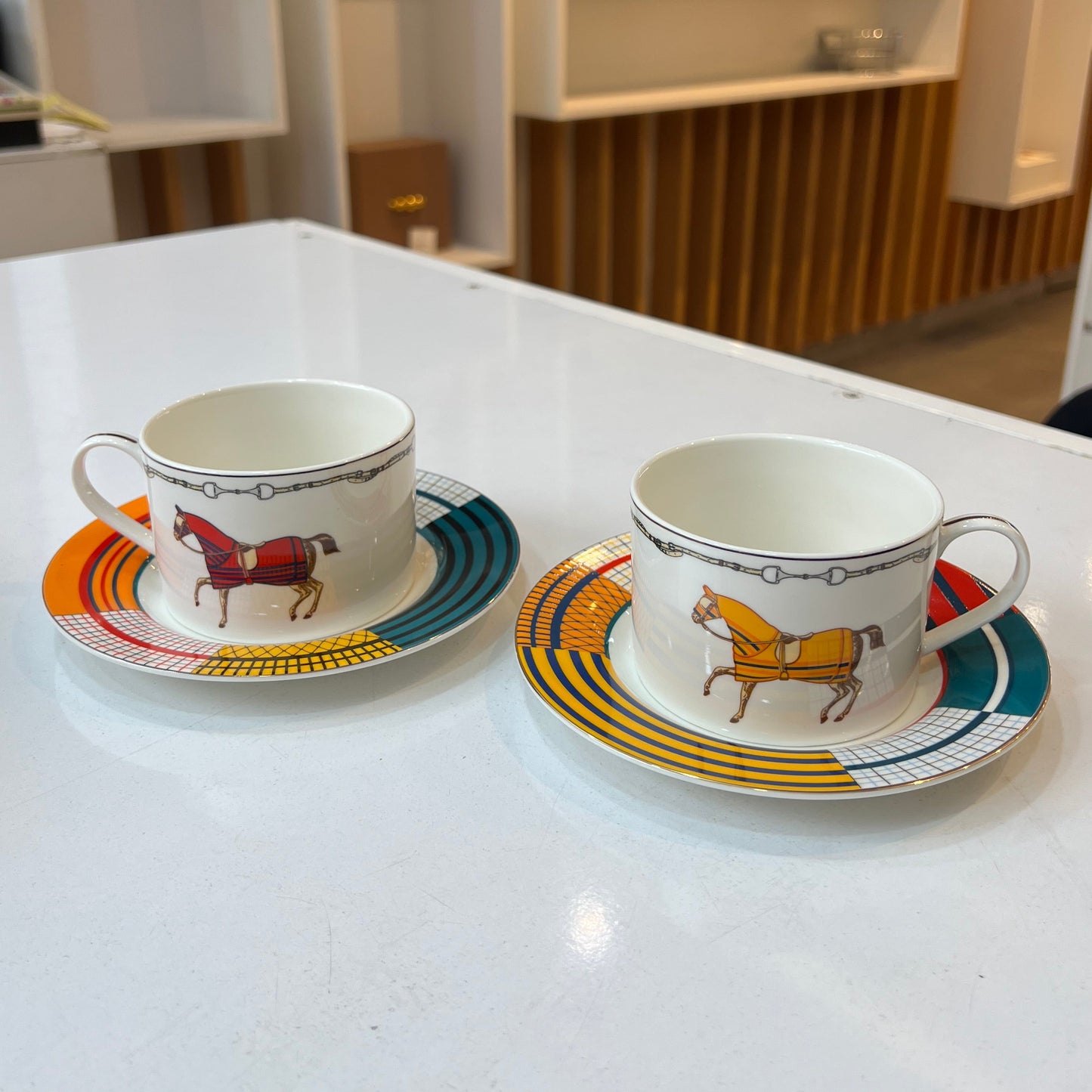 Ensemble de 6 tasses à café au lait – Le Cavalier