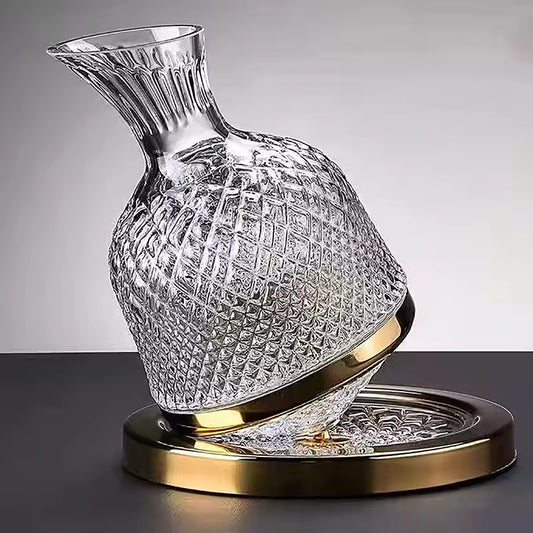 CARAFE MODERNE Rotative Dorée