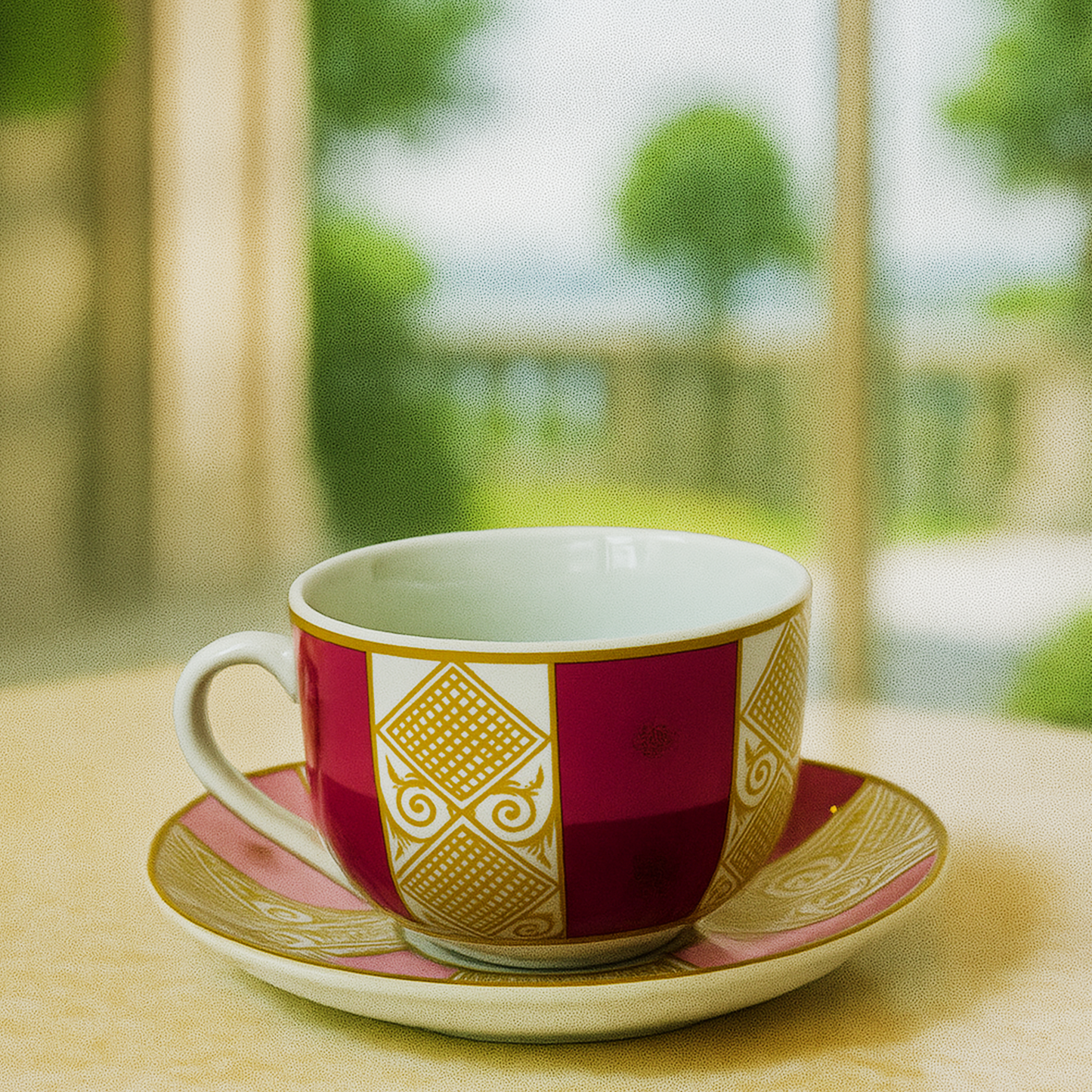 6 Tasses et 6 Sous-Tasses à Café au Lait
