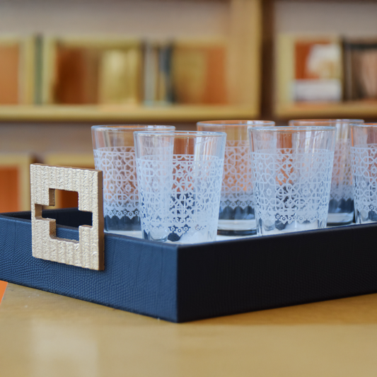 6 VERRES A THE Agra
