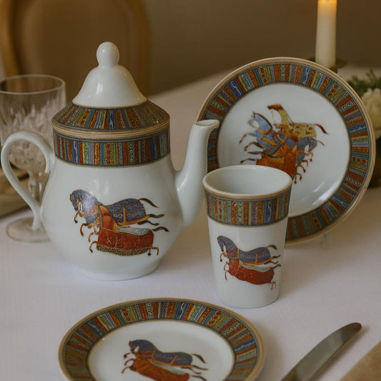 Ensemble petit déjeuner de 13 pièces TRIBAL