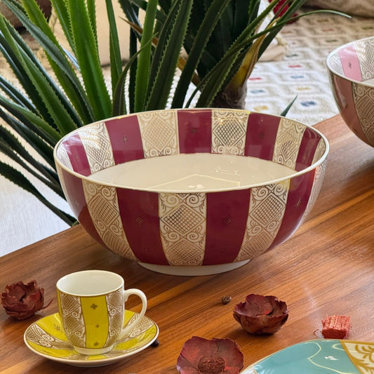 Bol à Gâteau Bavaria Burgundy