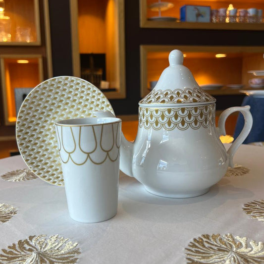 Ensemble petit déjeuner de 13 pièces Golden deco