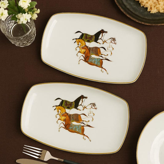 ENS 2 PLATS RECT HERMES