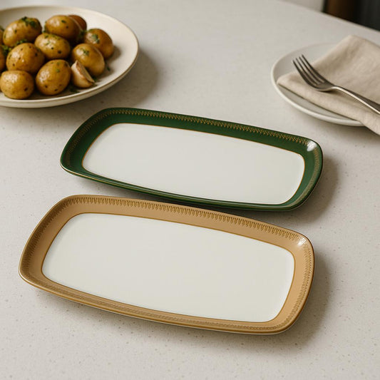 ENS 2 PLATS RECT CLASSIQUE ORIENTAL