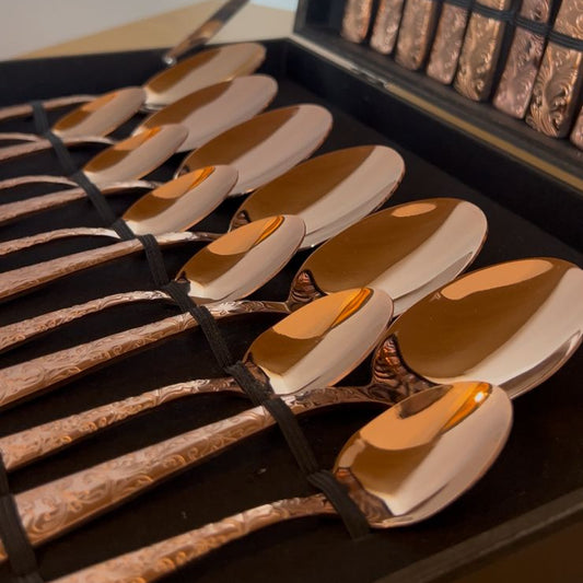 Ménagère 24 pièces SANTAMARTA BRONZE pour 6 personnes