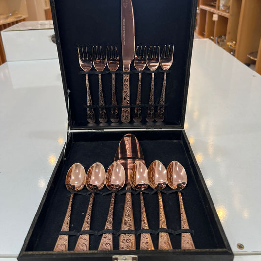 Ménagère à gâteau 14 pièces – Namish Bronze