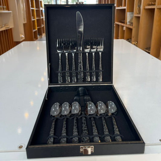 Ménagère à gâteau 14 pièces – Santamarta Black